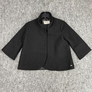 Billabong Poncho Jacket Womens Medium Black Wool Blend Heavyweight Outerwear